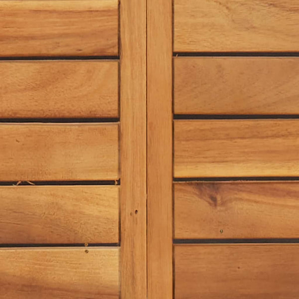 Vidaxl 3 Piece Folding Bistro Set With Cushions Solid Wood Acacia Kids Chairs