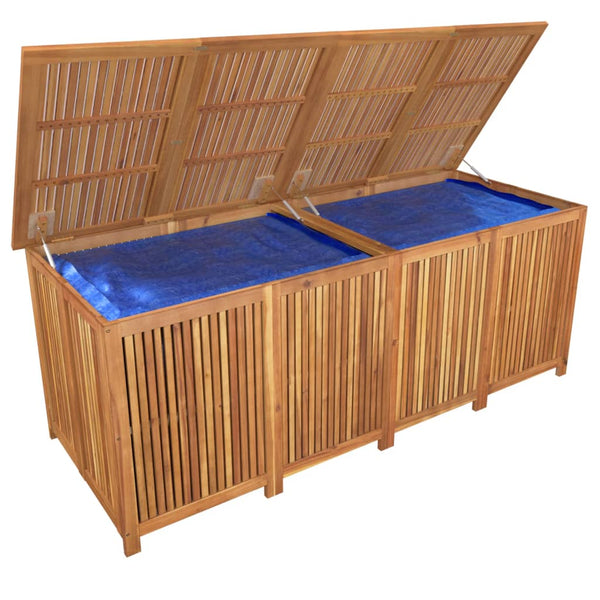 Garden Storage Box 200X80x75 Cm Solid Wood Acacia Storage Deck Boxes