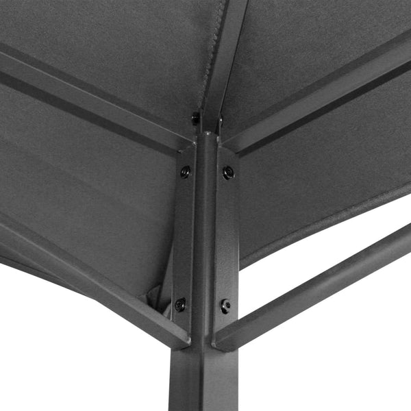 Bbq Gazebo With Side Shelves Anthracite 240X150x243 Cm Steel Gazebos & Pergolas