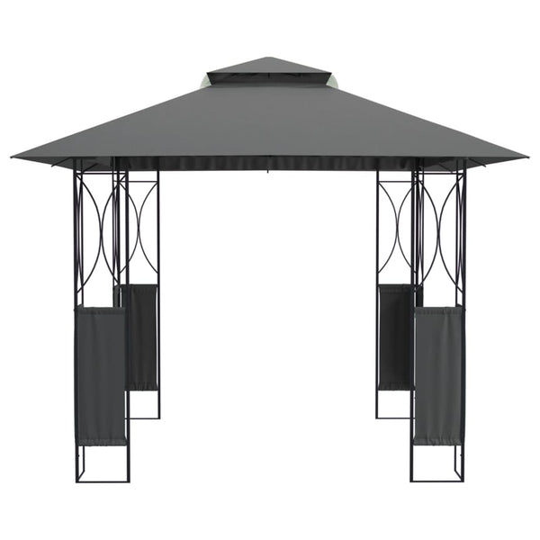 Gazebo With Roof Anthracite 300X300x270 Cm Steel Gazebos & Pergolas