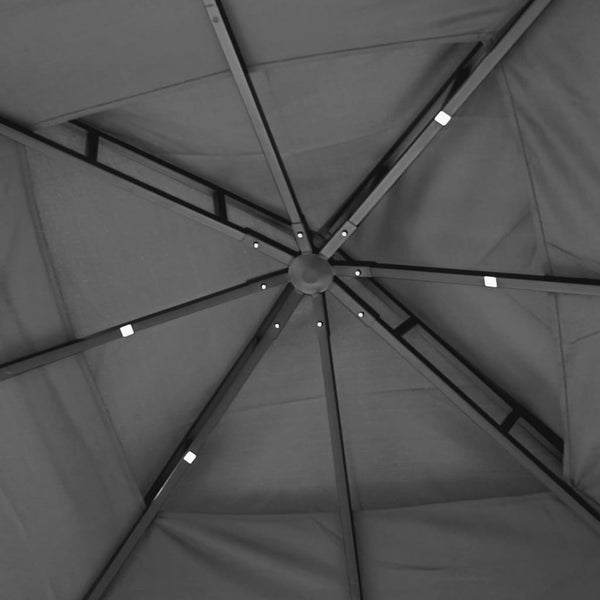 Gazebo With Roof Anthracite 300X300x270 Cm Steel Gazebos & Pergolas