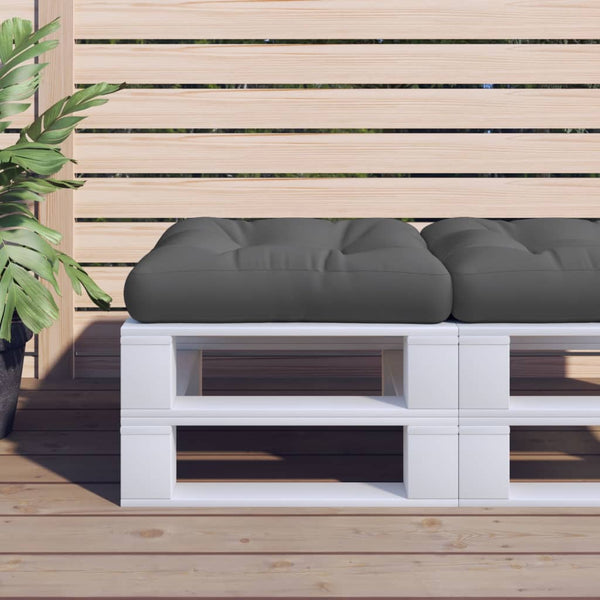 Pallet Cushion Grey 60X60x12 Cm Fabric Patio Furniture Cushions & Pads