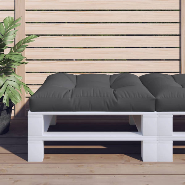 Pallet Cushion Black 70X70x12 Cm Fabric Patio Furniture Cushions & Pads