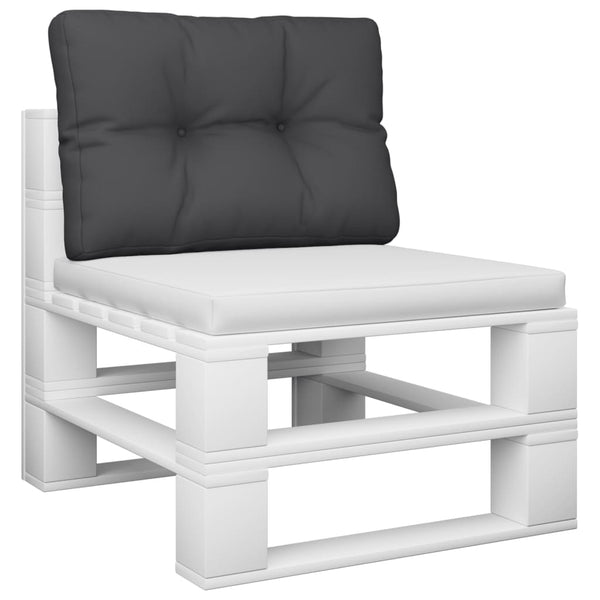 Vidaxl Pallet Cushion Black 60X40x12 Cm Fabric Patio Furniture Cushions & Pads