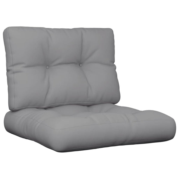 Pallet Cushions 2 Pcs Grey Fabric Patio Furniture Cushions & Pads