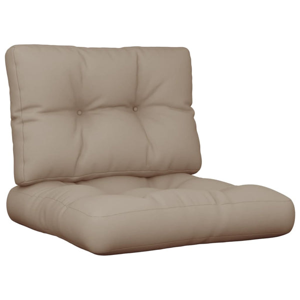 Pallet Cushions 2 Pcs Taupe Fabric Patio Furniture Cushions & Pads