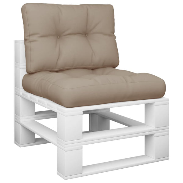Pallet Cushions 2 Pcs Taupe Fabric Patio Furniture Cushions & Pads