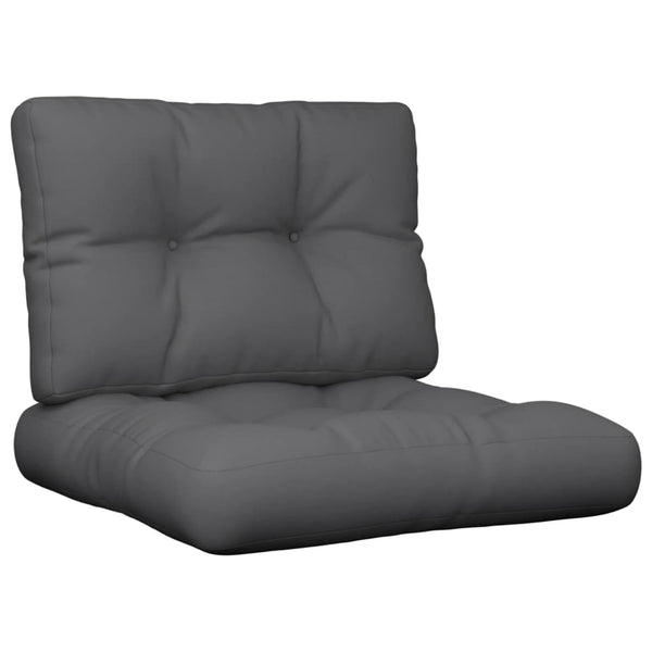 Pallet Cushions 2 Pcs Anthracite Fabric Patio Furniture Cushions & Pads