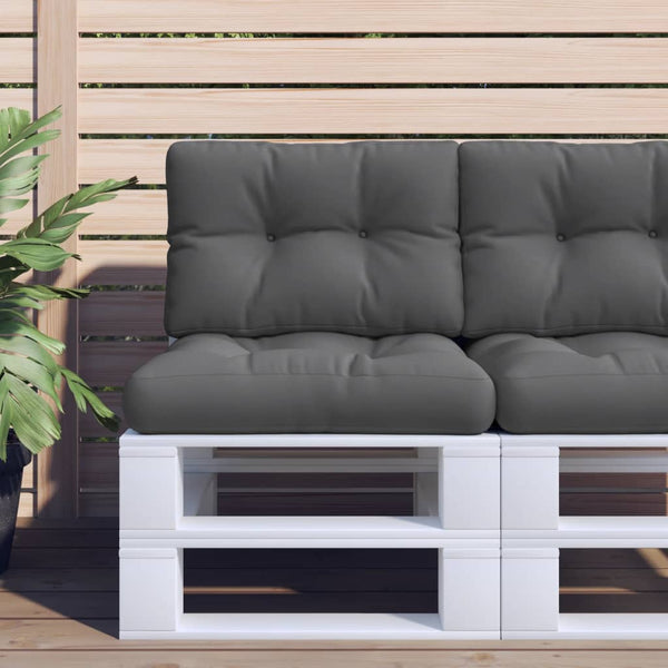 Pallet Cushions 2 Pcs Anthracite Fabric Patio Furniture Cushions & Pads