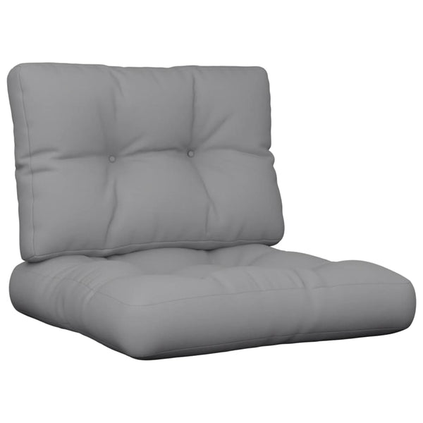 Pallet Cushions 2 Pcs Grey Fabric Patio Furniture Cushions & Pads