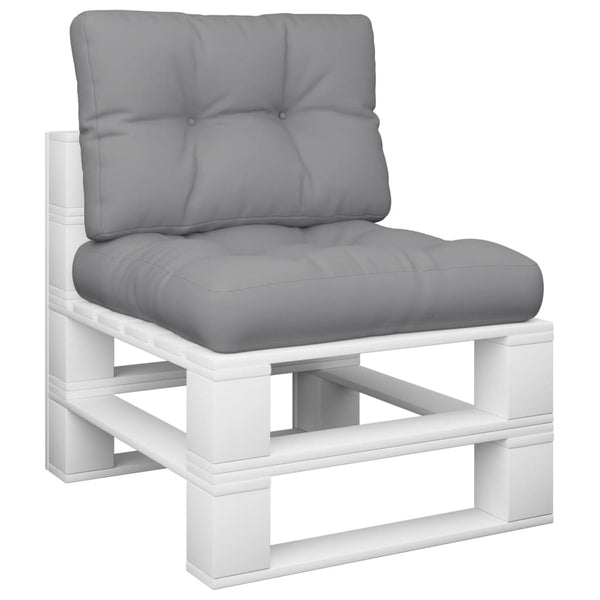 Pallet Cushions 2 Pcs Grey Fabric Patio Furniture Cushions & Pads