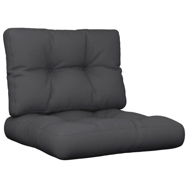 Pallet Cushions 2 Pcs Black Fabric Patio Furniture Cushions & Pads