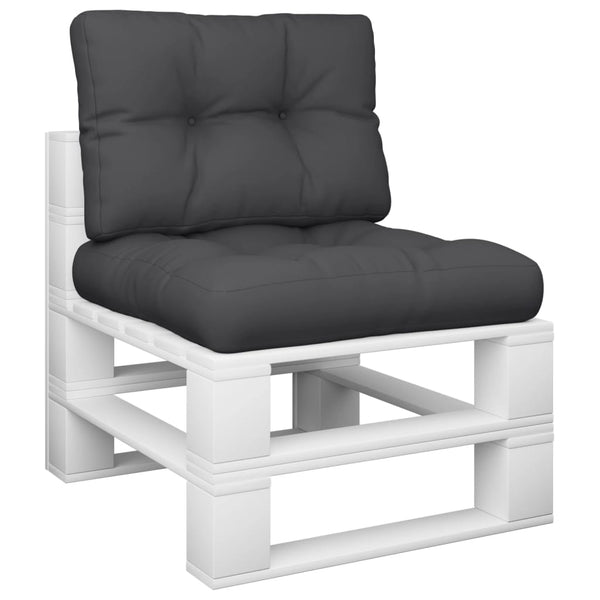 Pallet Cushions 2 Pcs Black Fabric Patio Furniture Cushions & Pads
