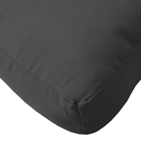 Pallet Cushions 2 Pcs Black Fabric Patio Furniture Cushions & Pads