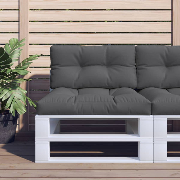 Vidaxl Pallet Cushions 2 Pcs Anthracite Fabric Patio Furniture Cushions & Pads