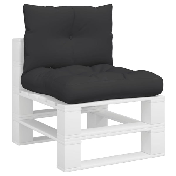 Vidaxl Pallet Cushions 2 Pcs Black Fabric Patio Furniture Cushions & Pads