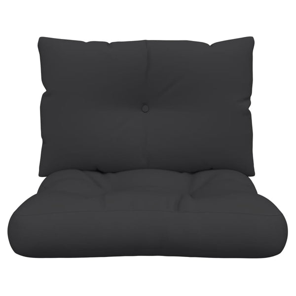 Vidaxl Pallet Cushions 2 Pcs Black Fabric Patio Furniture Cushions & Pads