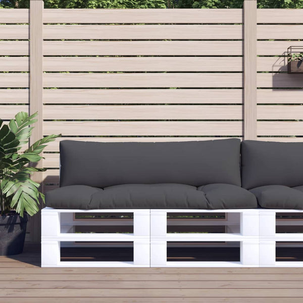 Pallet Cushions 2 Pcs Anthracite Fabric Patio Furniture Cushions & Pads