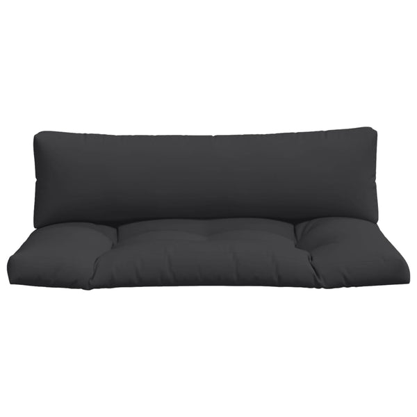 Pallet Cushions 2 Pcs Black Fabric Patio Furniture Cushions & Pads