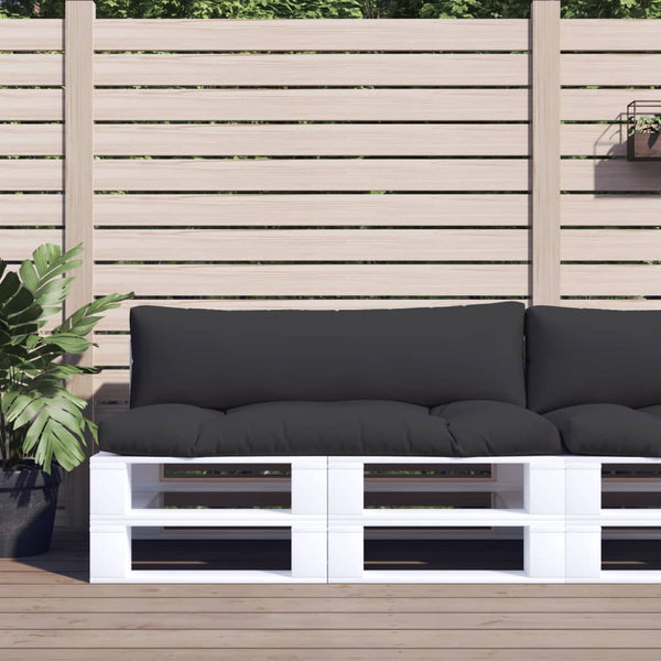 Pallet Cushions 2 Pcs Black Fabric Patio Furniture Cushions & Pads