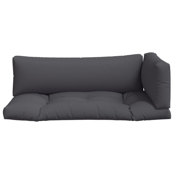 Pallet Cushions 3 Pcs Anthracite Fabric Patio Furniture Cushions & Pads