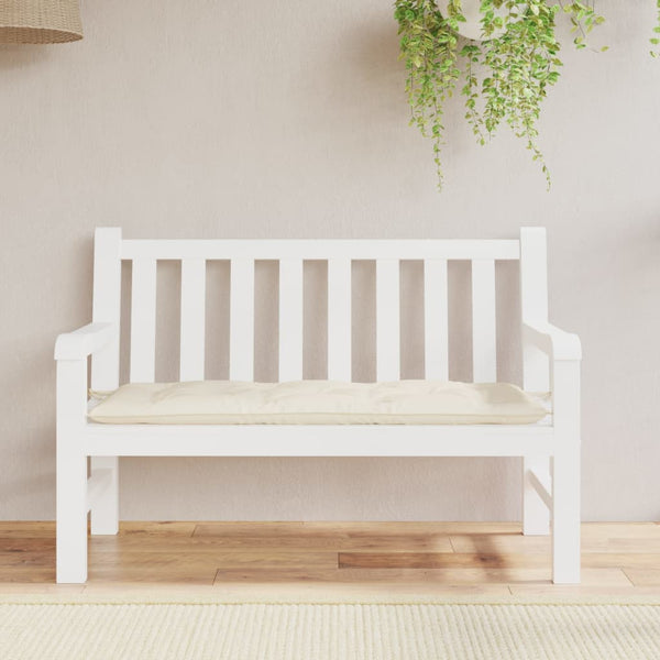 Vidaxl Garden Bench Cushion Cream 120X50x7 Cm Oxford Fabric Patio Furniture Cushions & Pads