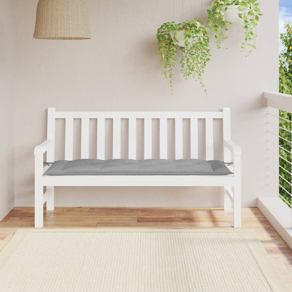 Vidaxl Garden Bench Cushion Grey 150X50x7 Cm Oxford Fabric Patio Benches