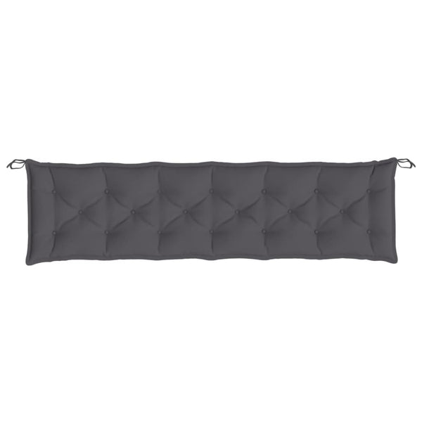 Vidaxl Garden Bench Cushion Anthracite 200X50x7 Cm Oxford Fabric Patio Benches