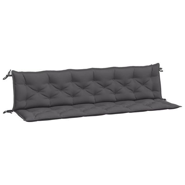 Vidaxl Garden Bench Cushions 2Pcs Anthracite 200X50x7cm Oxford Fabric Patio Benches
