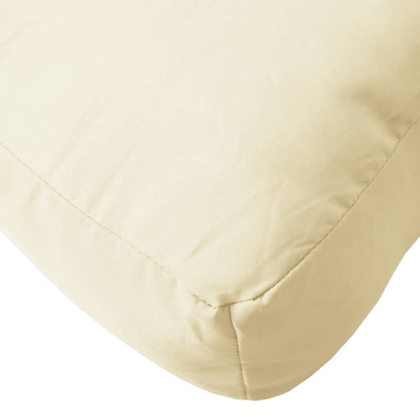 Vidaxl Pallet Cushion Cream 60X60x8 Cm Oxford Fabric Patio Furniture Cushions & Pads