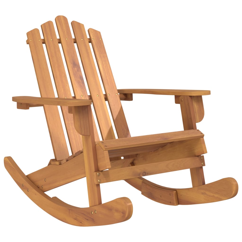 Adirondack Rocking Chair Solid Wood Acacia Chairs