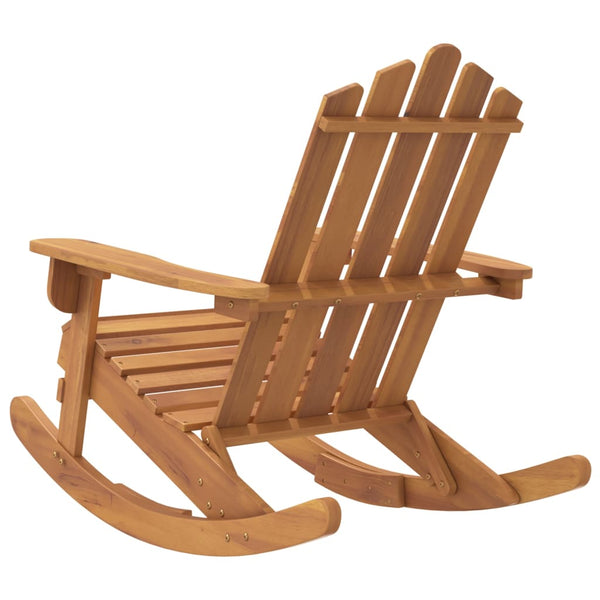 Adirondack Rocking Chair Solid Wood Acacia Chairs