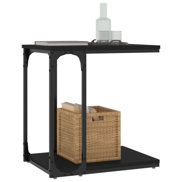Side Table Black 50X35x52 Cm Engineered Wood Side Tables