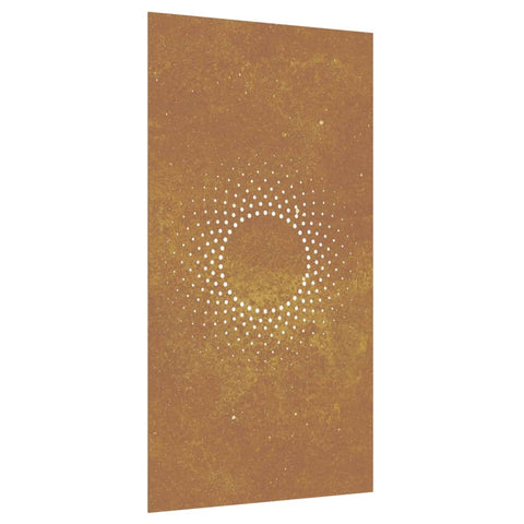 Garden Wall Decoration 105X55 Cm Corten Steel Sun Design Other Home Décor