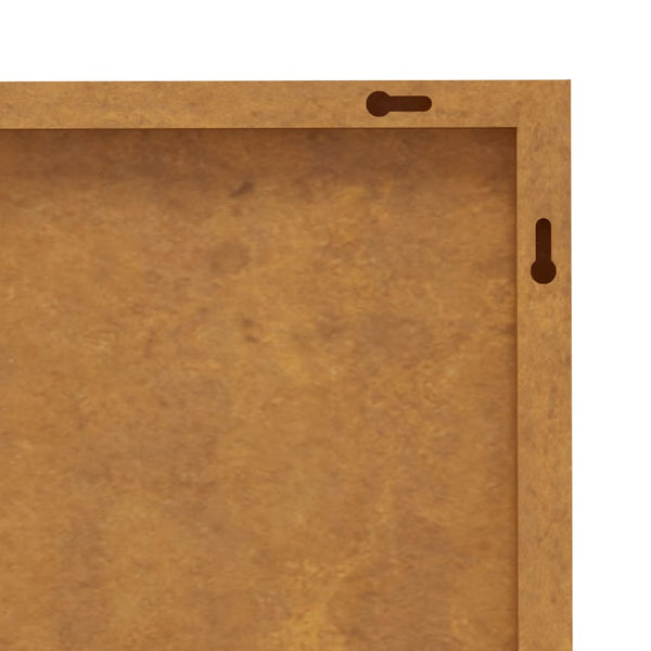 Garden Wall Decoration 105X55 Cm Corten Steel Sun Design Seasonal Decorations