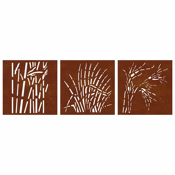 Vidaxl Garden Wall Decorations 3 Pcs Wall Art