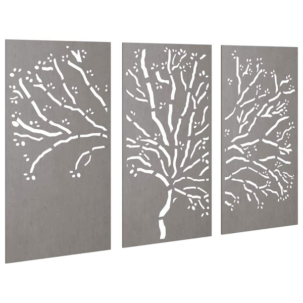 Vidaxl Garden Wall Decorations 3 Pcs Wall Art