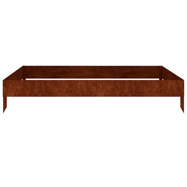 Vidaxl Garden Raised Bed 100X100x18.5 Cm Corten Steel Raised Garden Beds