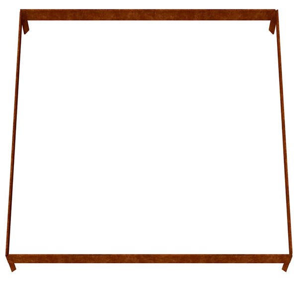 Vidaxl Garden Raised Bed 100X100x18.5 Cm Corten Steel Raised Garden Beds
