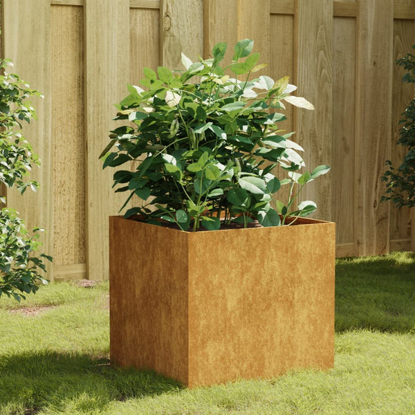 Planter 40X41x40 Cm Corten Steel Planters & Vases
