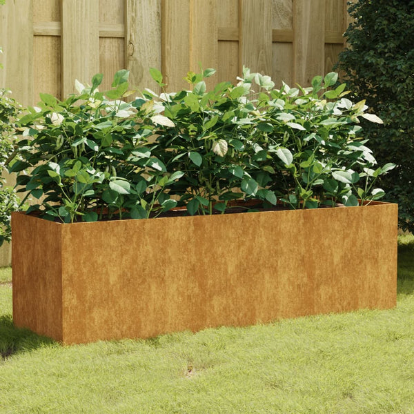 Garden Raised Bed 120X40x40 Cm Corten Steel Raised Garden Beds