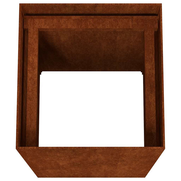 Vidaxl Planter 40X40x80 Cm Corten Steel Planters & Vases