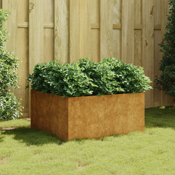 Planter 80X80x40 Cm Corten Steel Baskets Pots Window Boxes