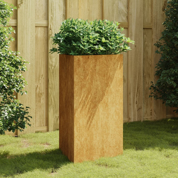 Garden Planter 50X43x75 Cm Corten Steel Planters & Vases
