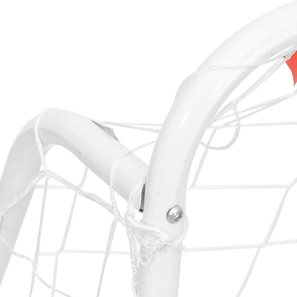 Vidaxl Football Goal With Net White 125X96x60 Cm Steel&Polyester Soccer Goals