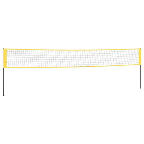 Net Yellow And Black 600X155 Cm Pe Fabric Badminton