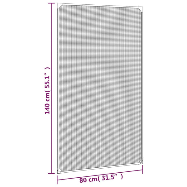 Magnetic Insect Screen For Windows White Window Screens
