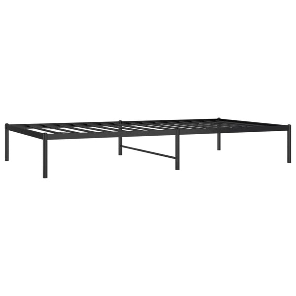 Metal Bed Frame Black 107X203 Cm Single Bed Frames