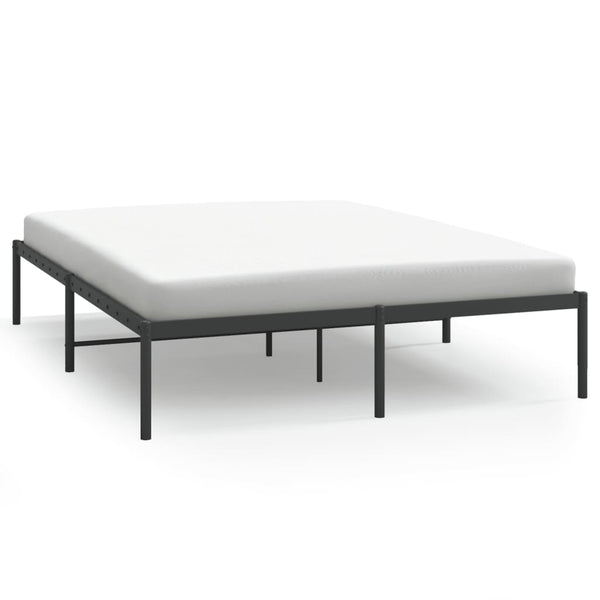 Metal Bed Frame Black 153X203 Cm Queen Queen Bed Frames