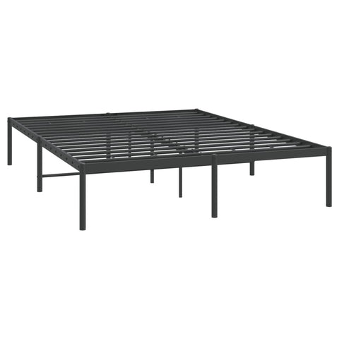 Metal Bed Frame Black 153X203 Cm Queen Queen Bed Frames